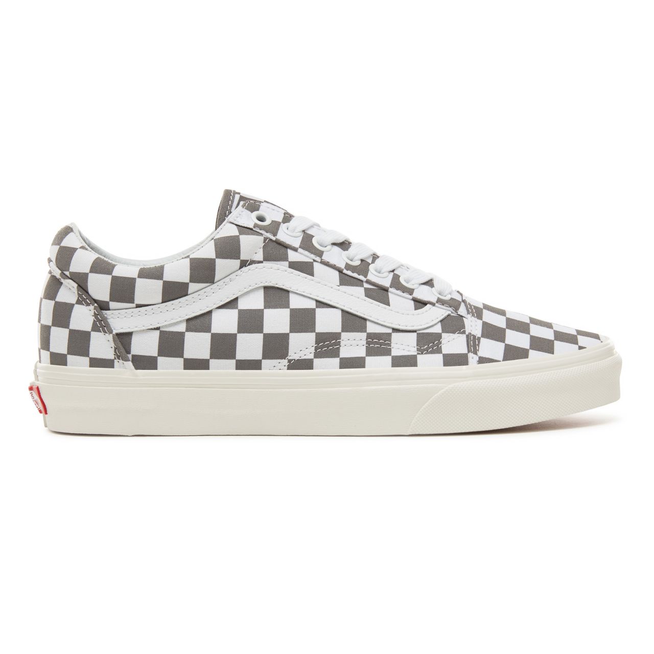 Vans Checkerboard Old Skool Classic Mens Womens - (Checkerboard) Pewter/Marshmallow VA38G1U53 Shoes