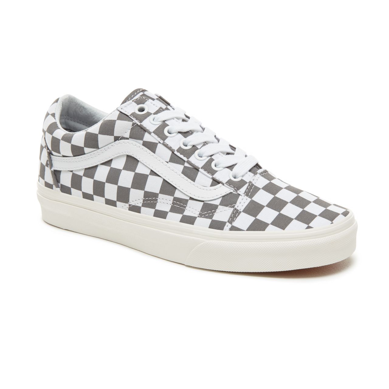 Vans Checkerboard Old Skool Classic Mens Womens - (Checkerboard) Pewter/Marshmallow VA38G1U53 Shoes