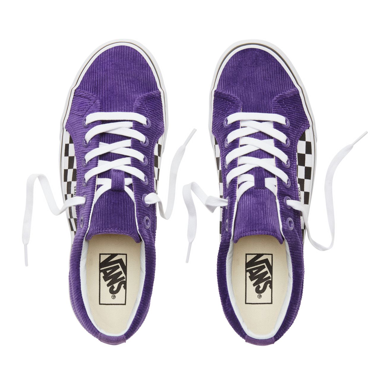 Vans Checkerboard Lampin Classic Mens Womens - (Checker/Cord) Heliotrope/True White VA38FIU9D Shoes