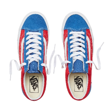 Vans Suede BMX Checkerboard Style 36 Classic Mens Womens - (Bmx Checkerboard) True Blue/Red VA3DZ3U8H Shoes