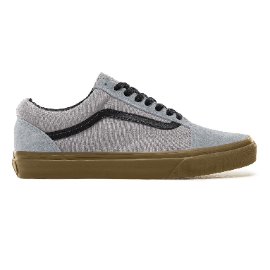 Vans Suede Gum Outsole Old Skool Classic Mens Womens - (Gum Outsole) Alloy/Black VA38G1U40 Shoes