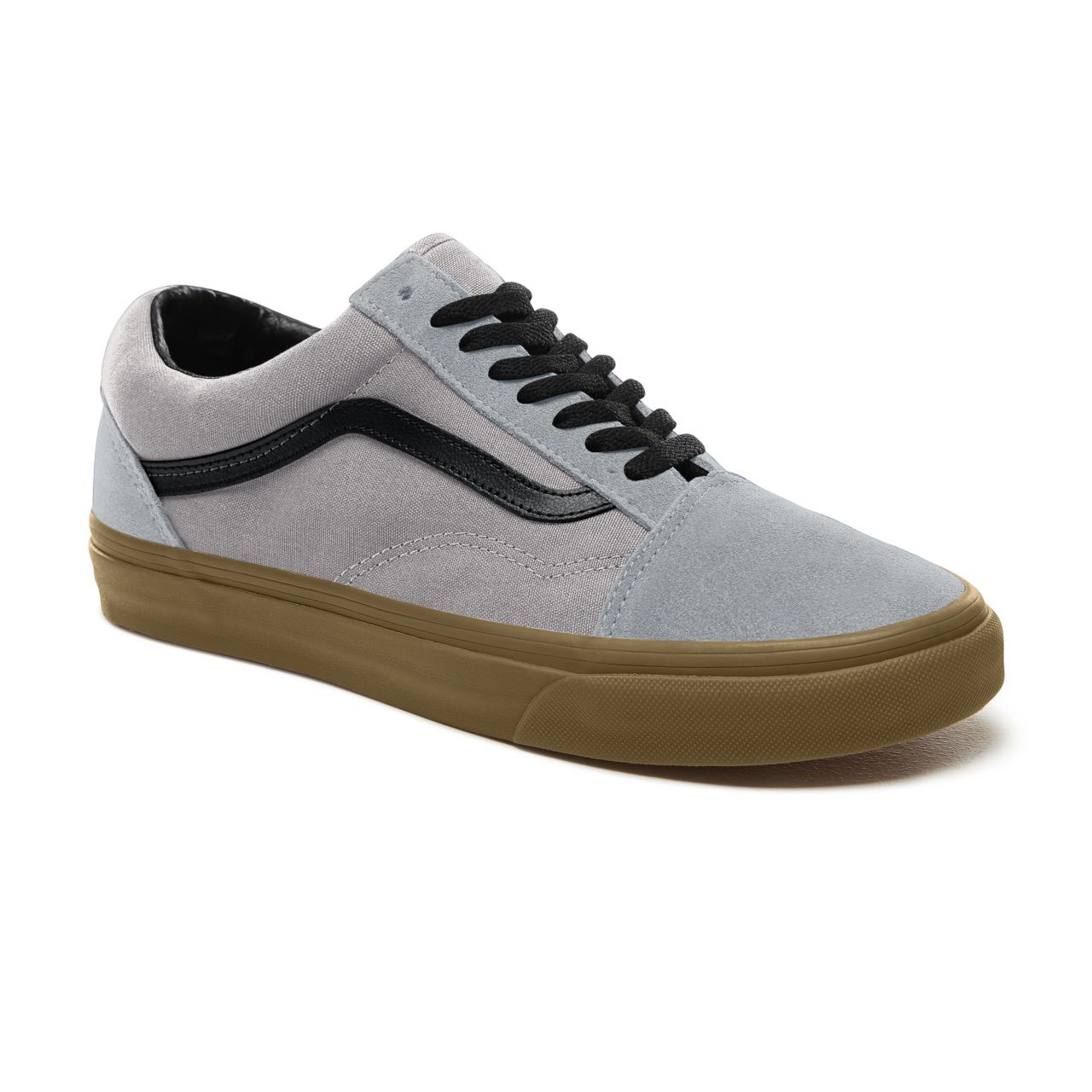 Vans Suede Gum Outsole Old Skool Classic Mens Womens - (Gum Outsole) Alloy/Black VA38G1U40 Shoes