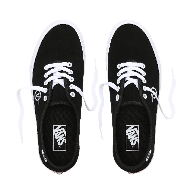 Vans Circle V Authentic One Piece Classic Mens Womens - (Circle V) Black/Suede VA3XIMS4M Shoes