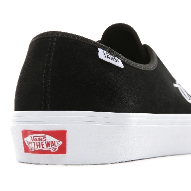 Vans Circle V Authentic One Piece Classic Mens Womens - (Circle V) Black/Suede VA3XIMS4M Shoes