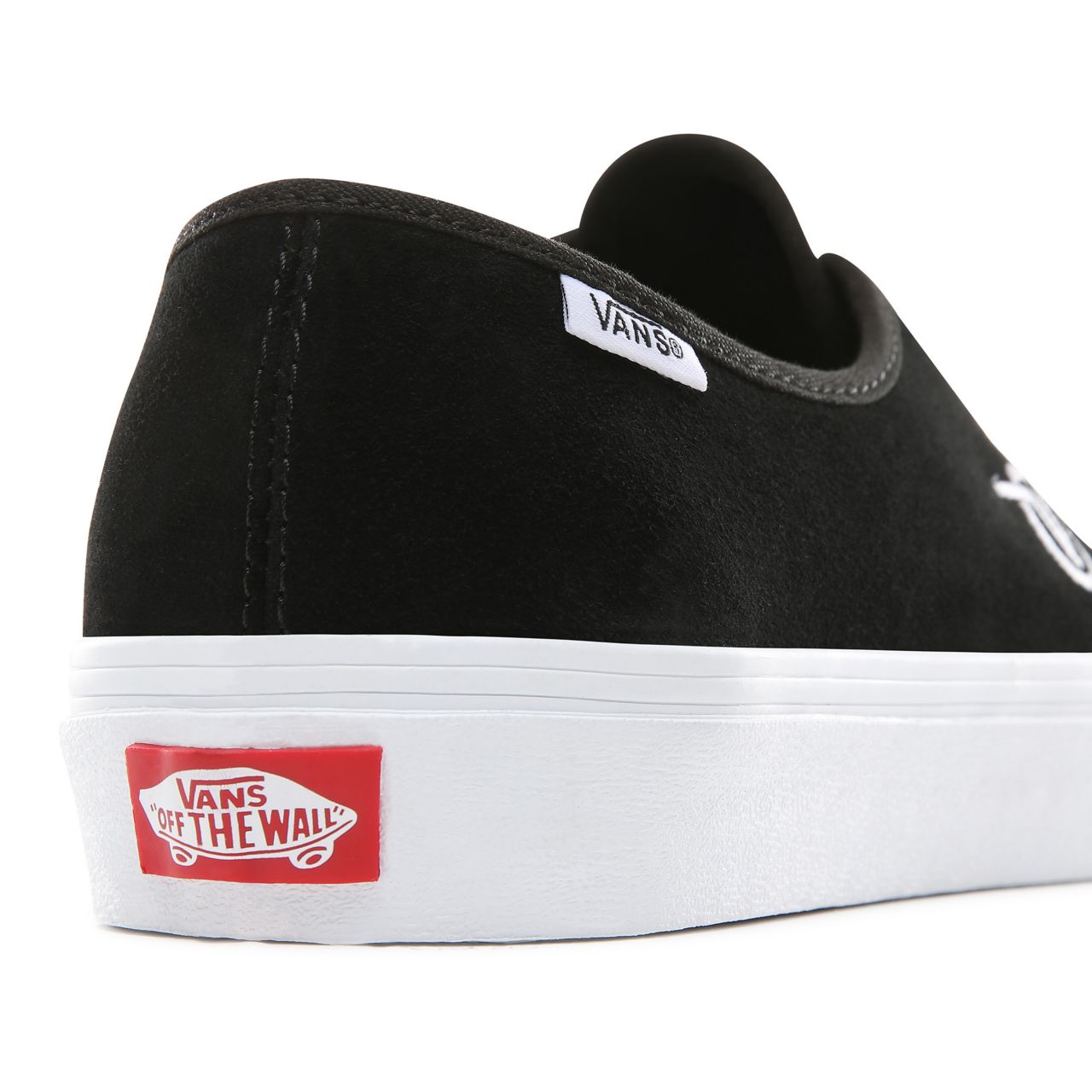 Vans Circle V Authentic One Piece Classic Mens Womens - (Circle V) Black/Suede VA3XIMS4M Shoes