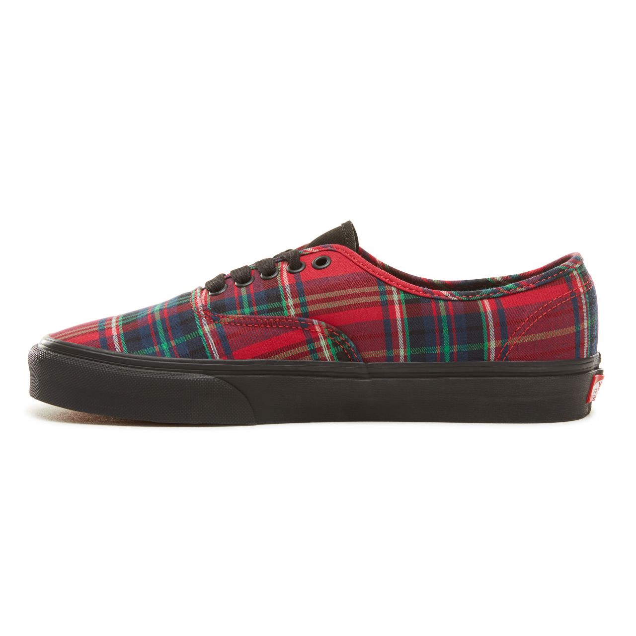 Vans Plaid Mix Authentic Classic Mens Womens - (Plaid Mix) Red/Black VA38EMU5P Shoes