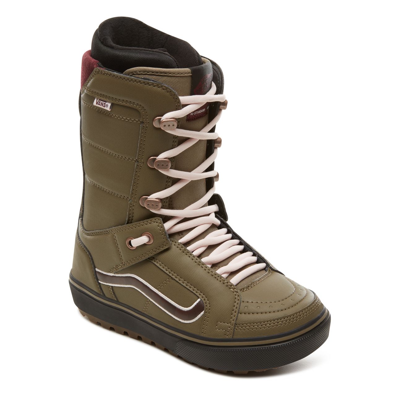 Vans Womens Hi-Standard OG Snowboots Womens - Green/Burgundy VA3TFSRER Shoes