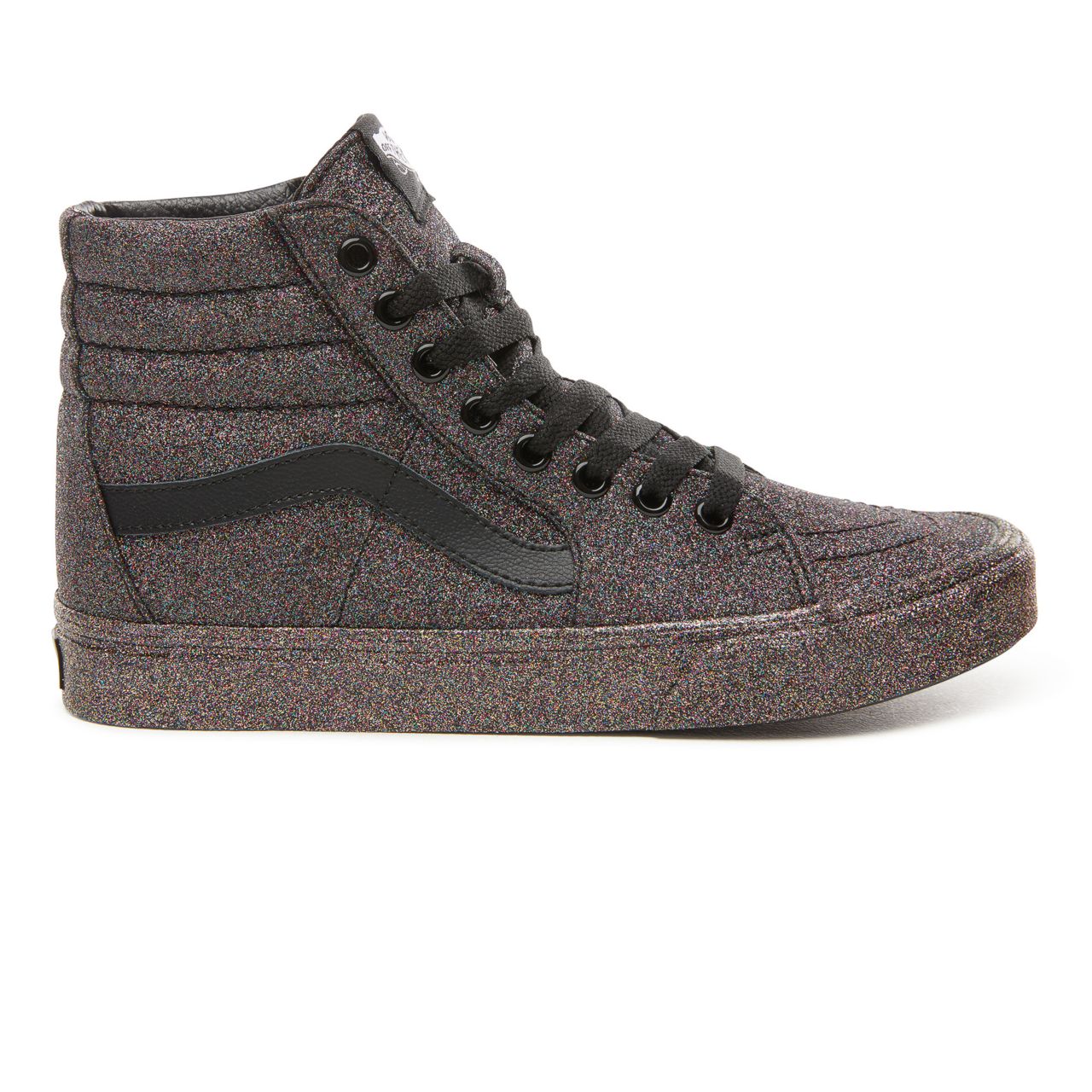 Vans Rainbow Glitter Sk8-Hi Classic Womens - (Rainbow Glitter) Black/Black VN0A38GEUKN Shoes