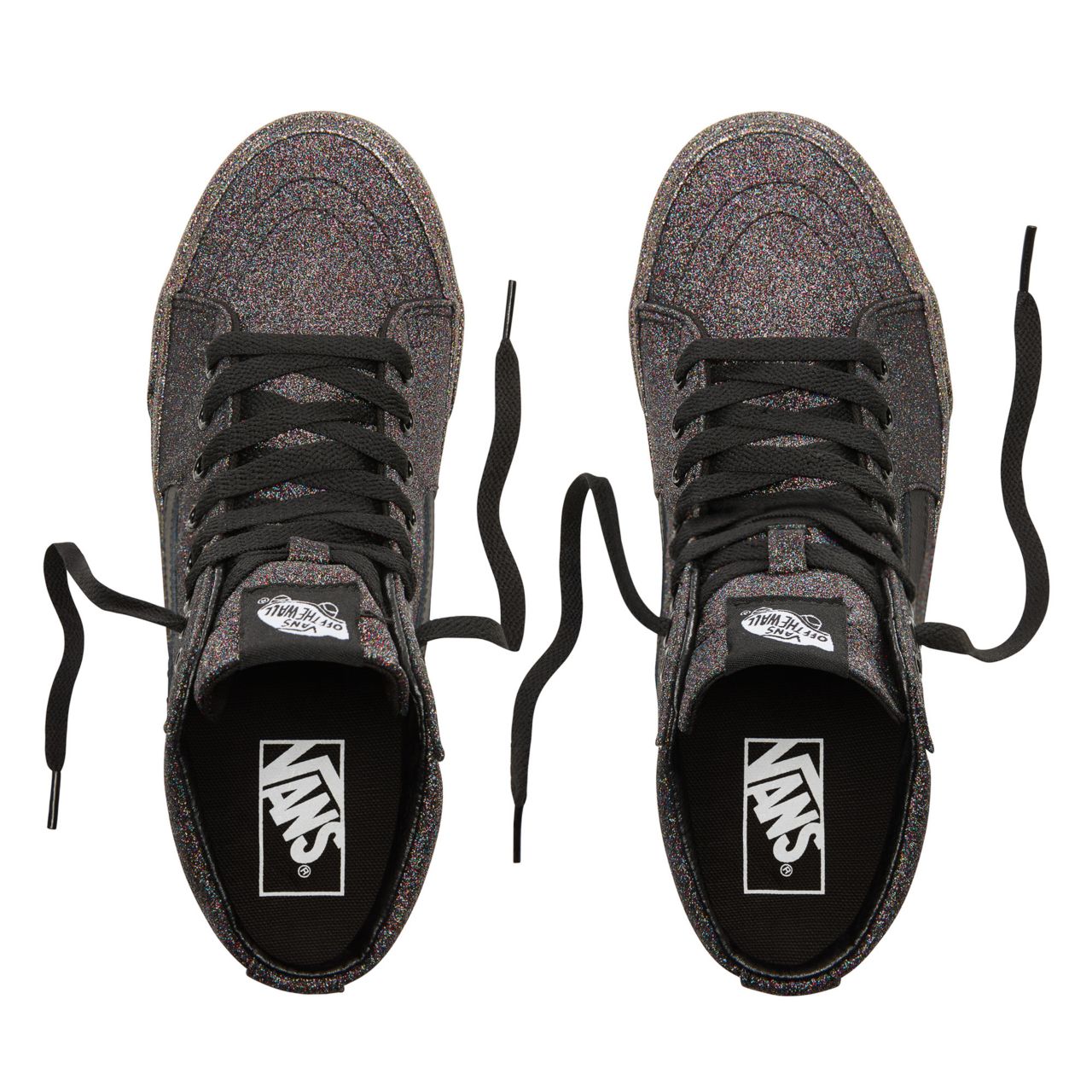 Vans Rainbow Glitter Sk8-Hi Classic Womens - (Rainbow Glitter) Black/Black VN0A38GEUKN Shoes