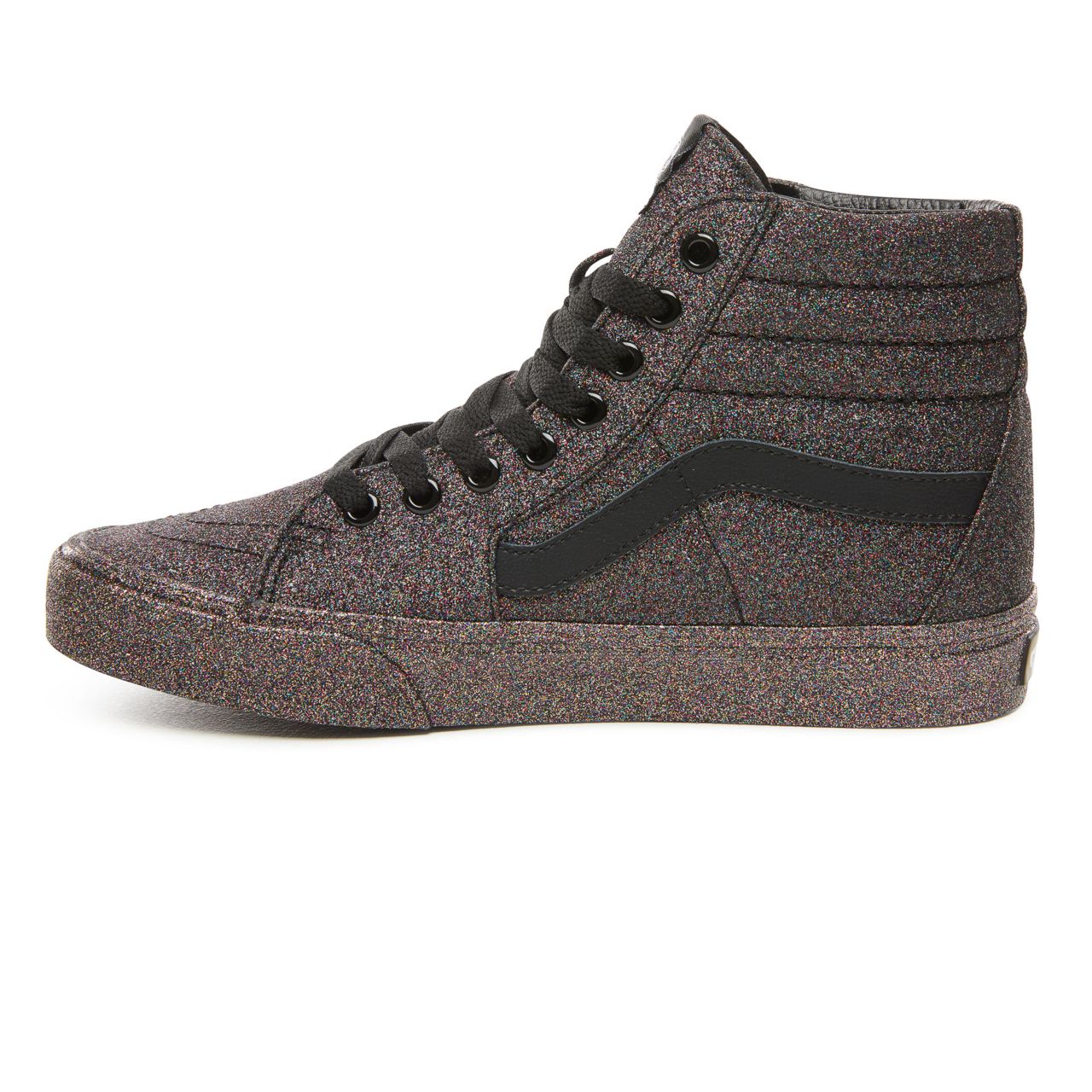 Vans Rainbow Glitter Sk8-Hi Classic Womens - (Rainbow Glitter) Black/Black VN0A38GEUKN Shoes