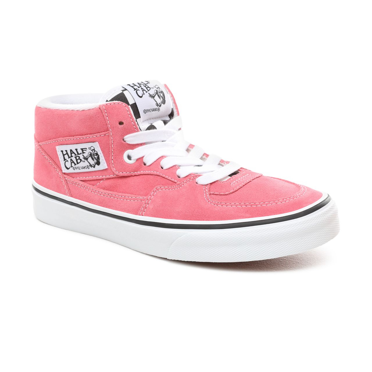 Vans Suede Half Cab Classic Womens - (Suede) Strawberry Pink/True White VN0A348EVQ3 Shoes