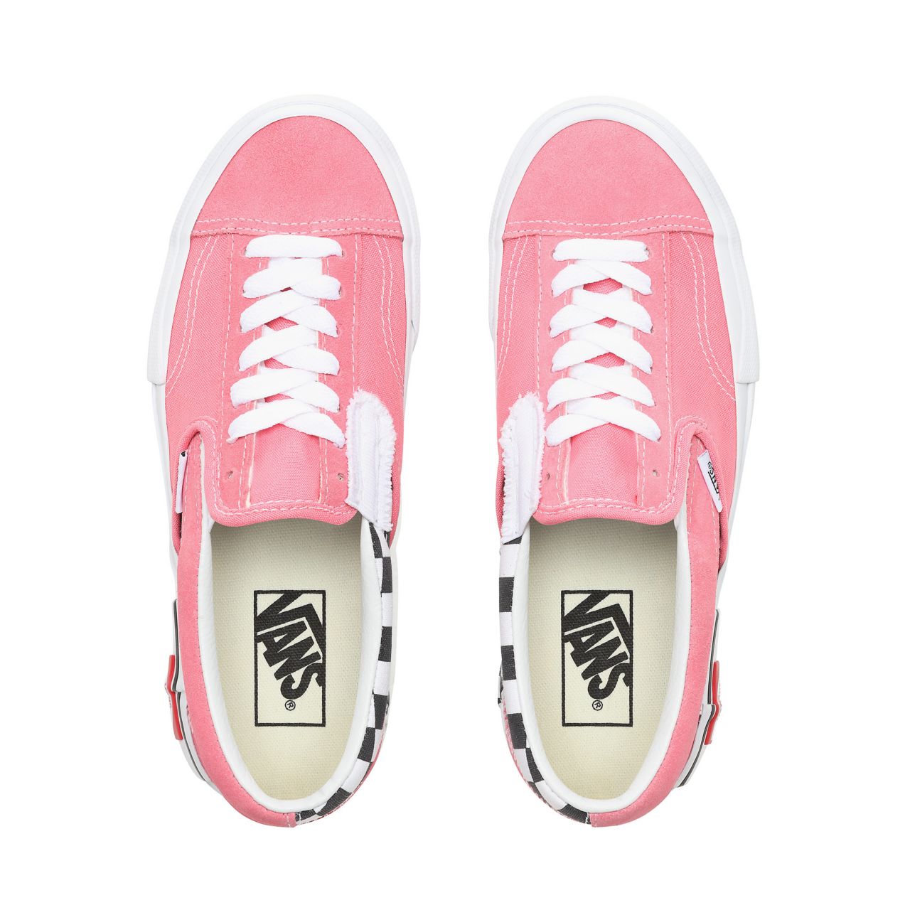 Vans Checkerboard Slip-On Cap Classic Womens - (Checkerboard) Strawberry Pink/True White VN0A3WM5VOX Shoes