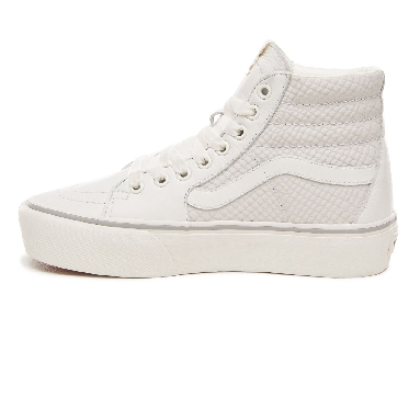 Vans Leather Sk8-Hi Platform 2.0 Classic Womens - (Leather) Snake/White VN0A3TKNUPK Shoes