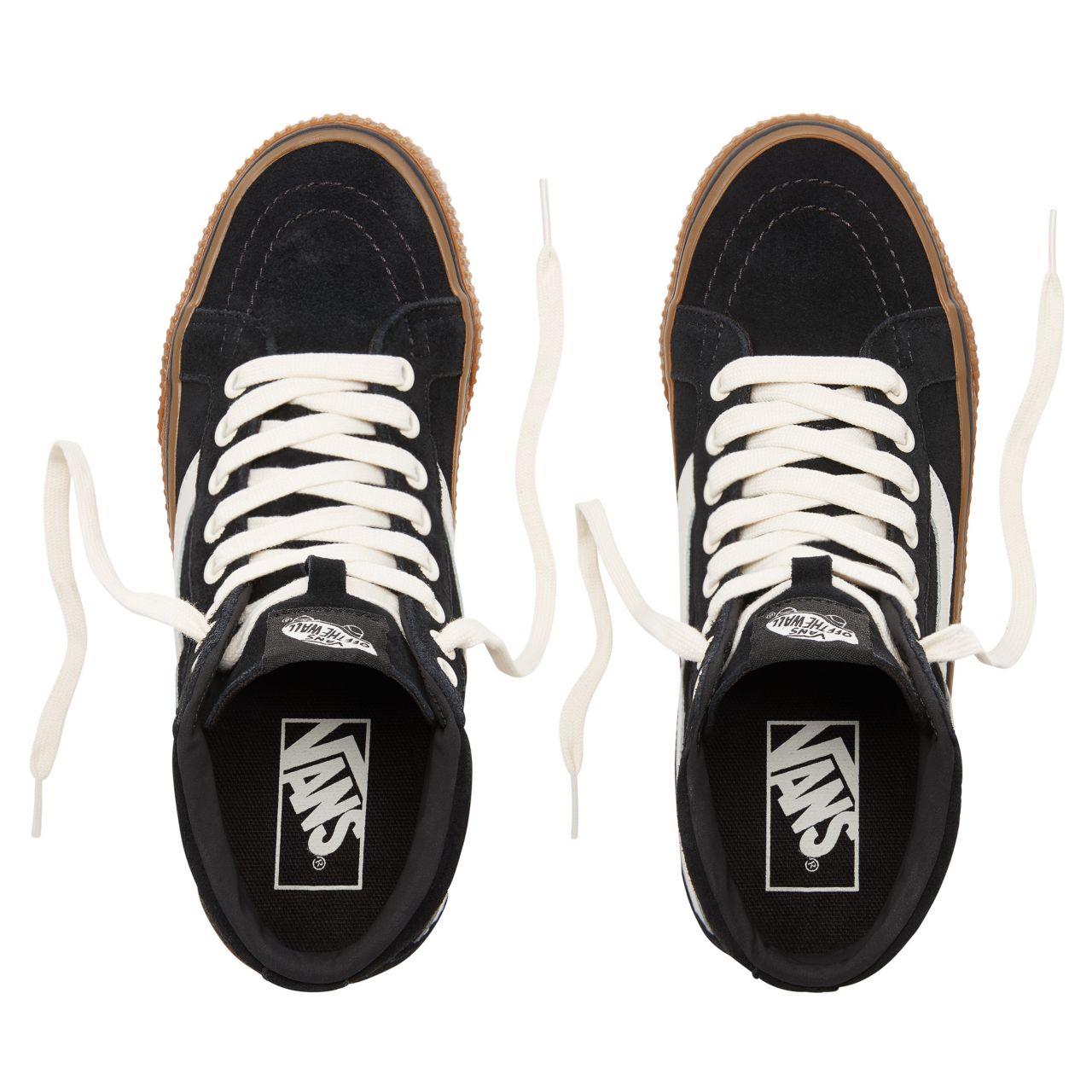 Vans Suede Sk8-Hi Reissue Classic Womens - (Suede) Black/Embossed Gum VN0A2XSBUQO Shoes