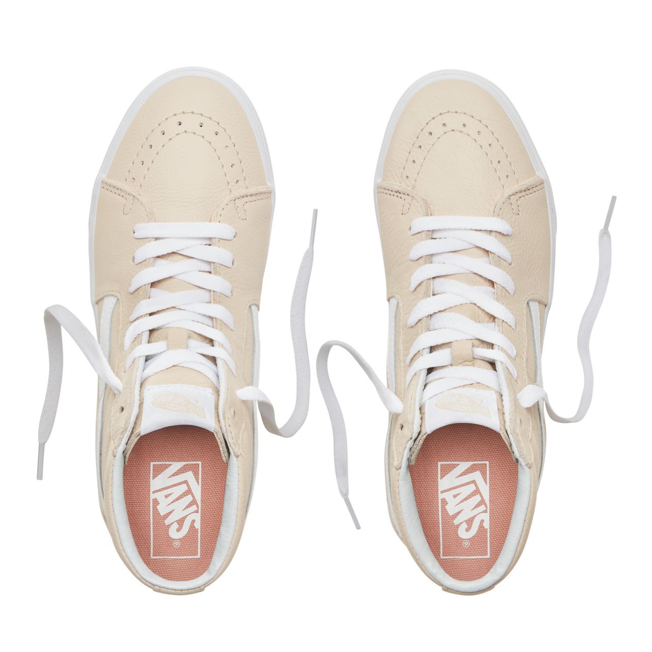 Vans Leather Sk8-Hi Classic Womens - (Leather) Sand Dollar VA38GEUA8 Shoes