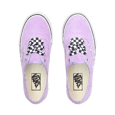 Vans Checkerboard Lace Authentic Platform 2.0 Classic Womens - (Checkerboard Lace) Violet Tulip/True White VN0A3AV8S1V Shoes