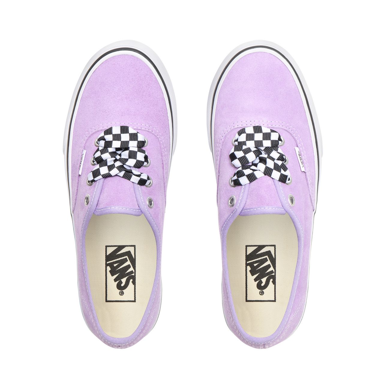 Vans Checkerboard Lace Authentic Platform 2.0 Classic Womens - (Checkerboard Lace) Violet Tulip/True White VN0A3AV8S1V Shoes