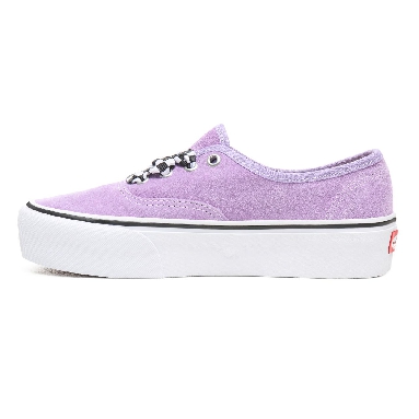 Vans Checkerboard Lace Authentic Platform 2.0 Classic Womens - (Checkerboard Lace) Violet Tulip/True White VN0A3AV8S1V Shoes