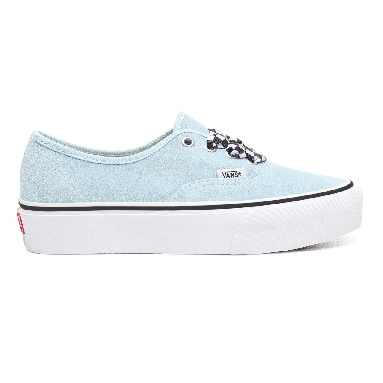 Vans Checkerboard Lace Authentic Platform 2.0 Classic Womens - (Checkerboard Lace) Cool Blue/True White VN0A3AV8S1X Shoes