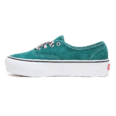 Vans Checkerboard Lace Authentic Platform 2.0 Classic Womens - (Checkerboard Lace) Quetzal Green/True White VN0A3AV8S1W Shoes