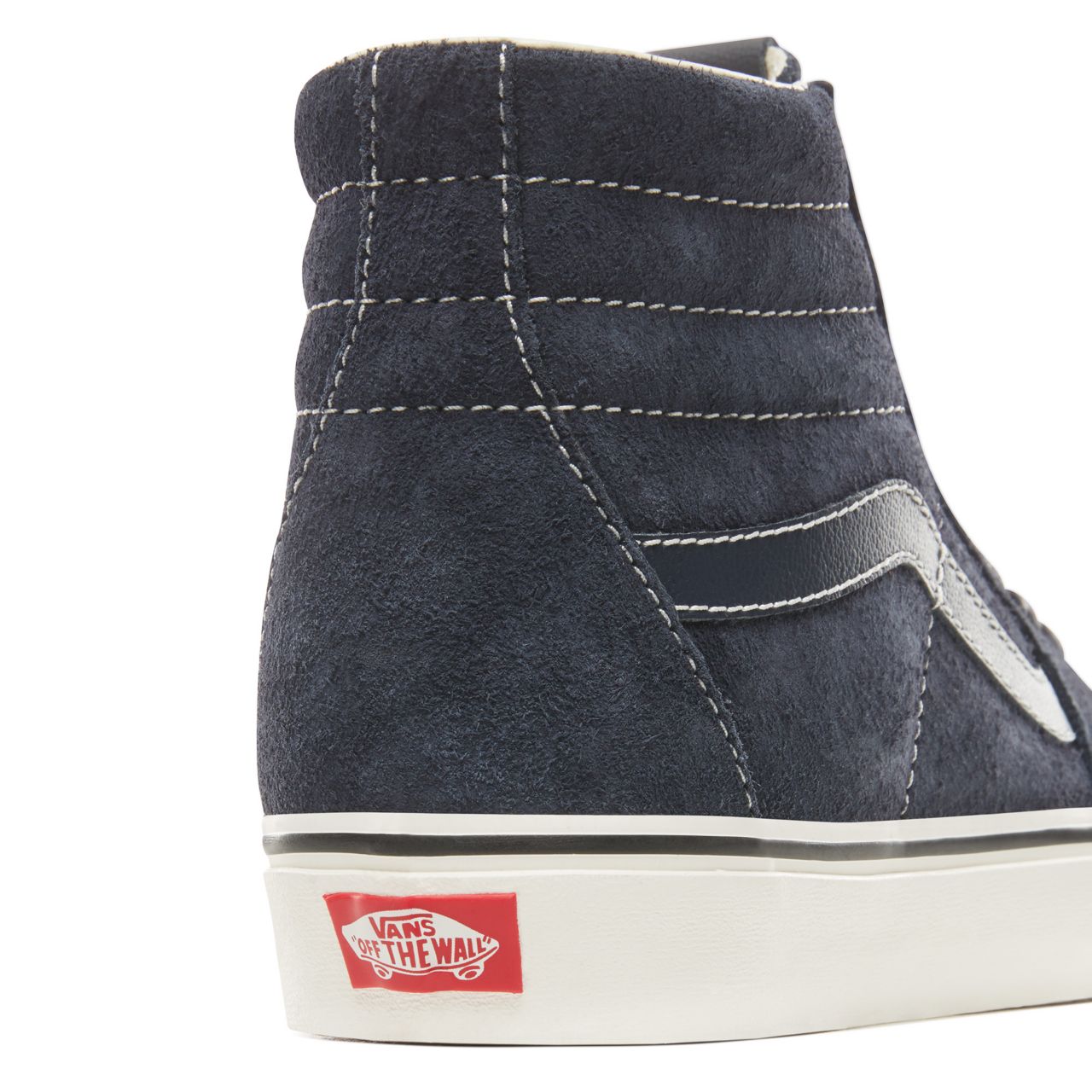 Vans Hairy Suede Sk8-Hi Classic Mens Womens - (Hairy Suede) Sky Captain/Snow White VN0A38GEULQ Shoes