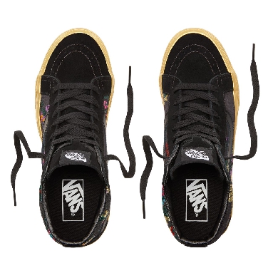 Vans Festival Satin Sk8-Hi Reissue Classic Womens - (Festival Satin) Black/Gold VN0A2XSBUQJ Shoes