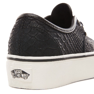 Vans Leather Authentic Platform 2.0 Classic Womens - (Leather) Snake/Black VN0A3AV8UQF Shoes