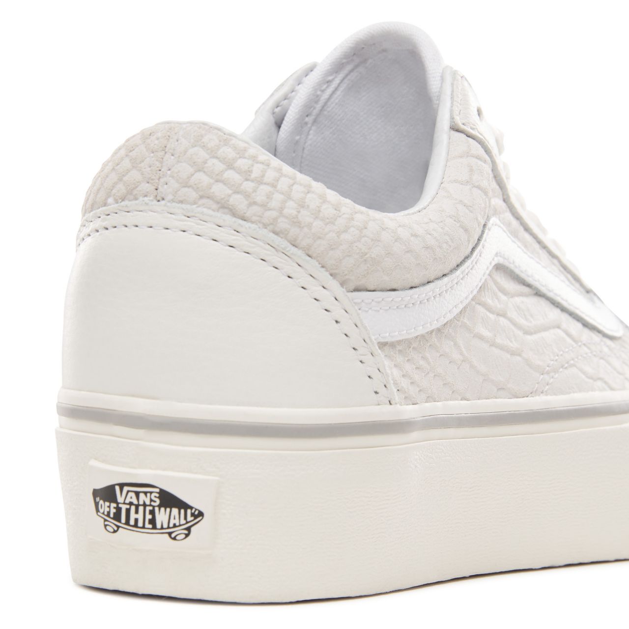 Vans Leather Old Skool Platform Classic Womens - (Leather) Snake/White VN0A3B3UUPK Shoes