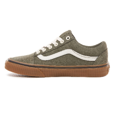 Vans Suede Old Skool Classic Womens - (Suede) Dusty Olive/Embossed Gum VN0A38G1UPD Shoes