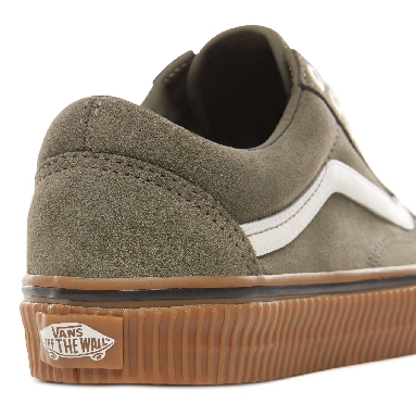 Vans Suede Old Skool Classic Womens - (Suede) Dusty Olive/Embossed Gum VN0A38G1UPD Shoes