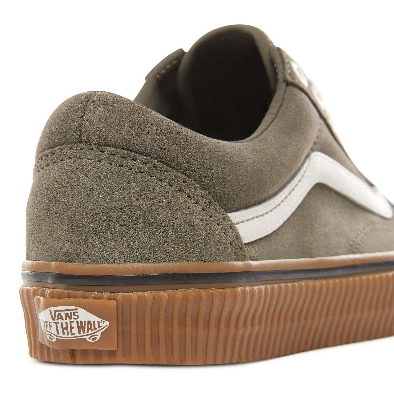 Vans Suede Old Skool Classic Womens - (Suede) Dusty Olive/Embossed Gum VN0A38G1UPD Shoes