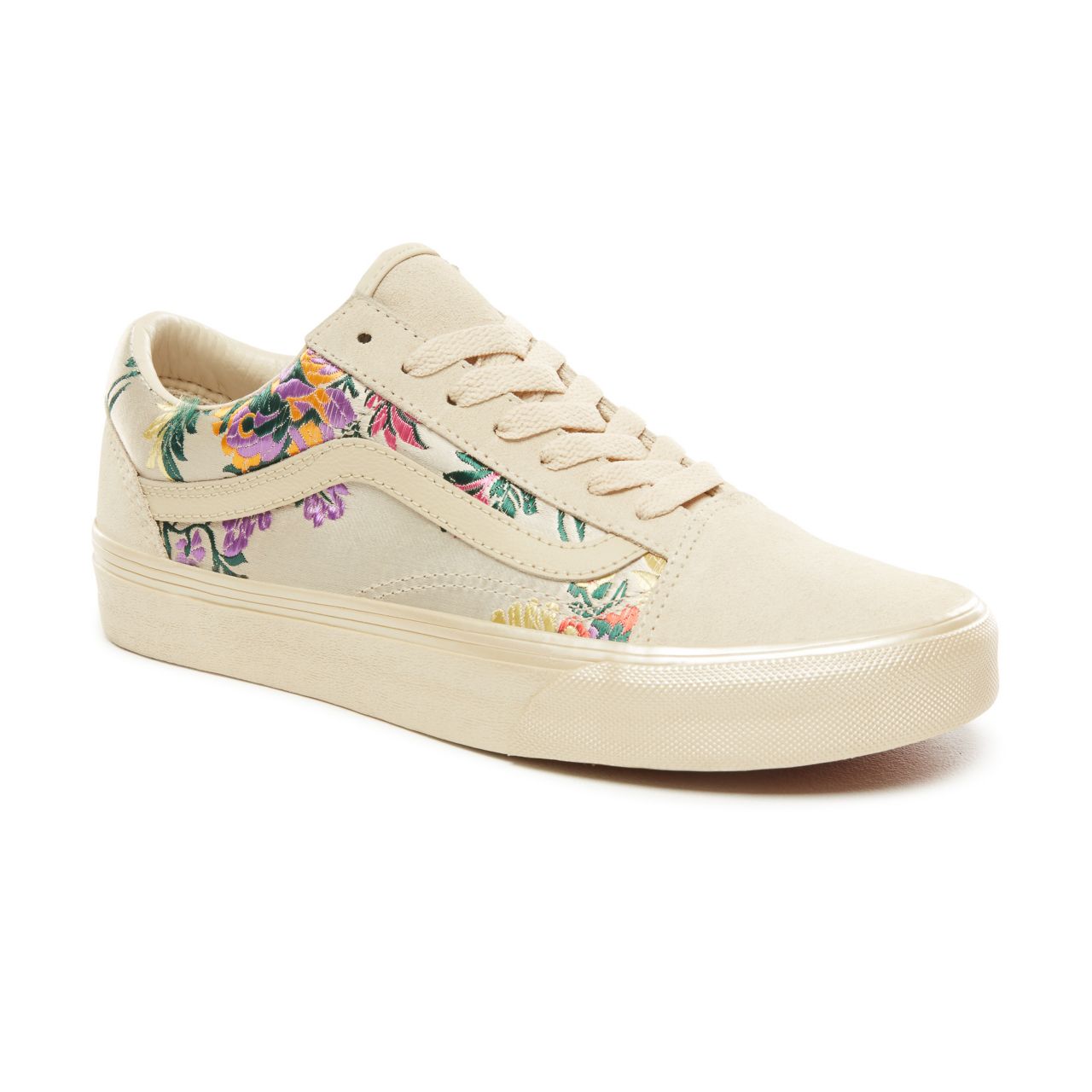 Vans Festival Satin Old Skool Classic Womens - (Festival Satin) Gold/Black VN0A38G1UND Shoes