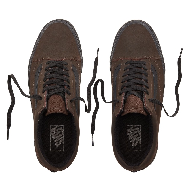 Vans Vansbuck Old Skool Classic Mens Womens - (Vansbuck) Demitasse/Black VN0A38G1UPF Shoes