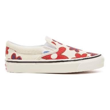 Vans Anaheim Factory Classic Slip-On 98 Classic Womens - (Anaheim Factory) Og White/Flower Power VA3JEXU7Y Shoes