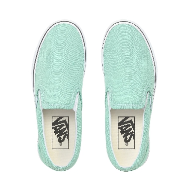 Vans Slip-On Classic Womens - Neptune Green/True White VN0A38F7VMX Shoes