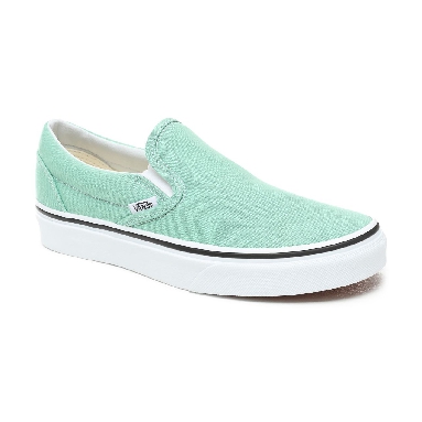 Vans Slip-On Classic Womens - Neptune Green/True White VN0A38F7VMX Shoes