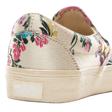 Vans Festival Satin Classic Slip-On Classic Womens - (Festival Satin) Gold/Gold VN0A38F7ULO Shoes