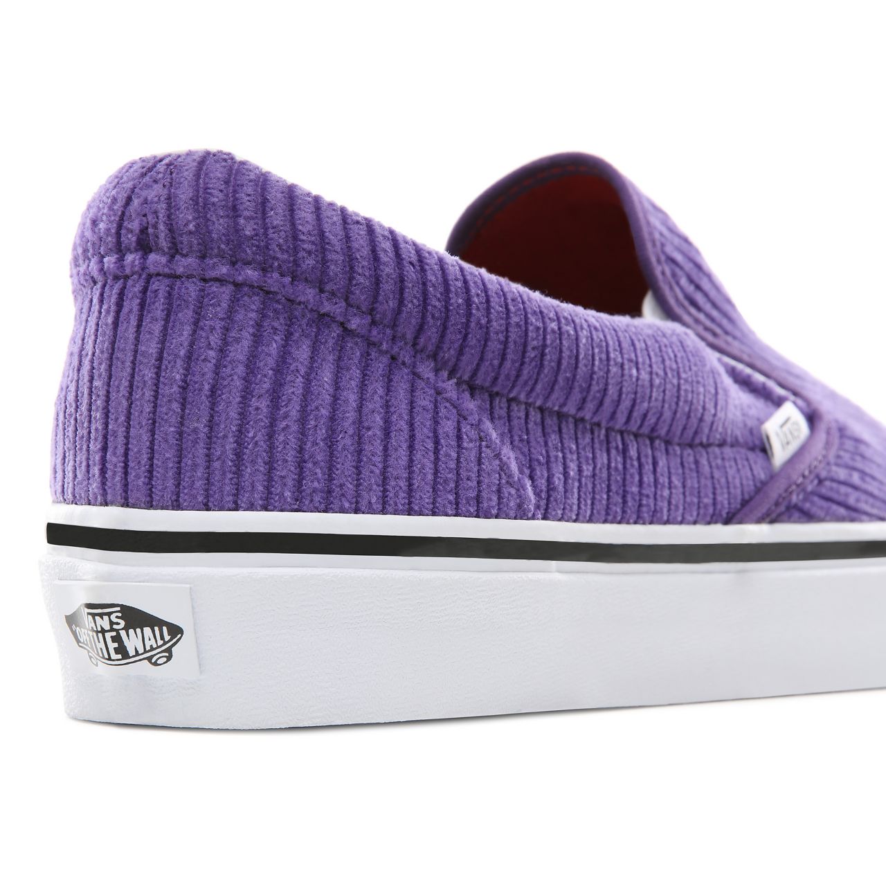 Vans Design Assembly Corduroy Slip-On Classic Womens - (Design Assembly) Heliotrope/True White VA38F7U7C Shoes