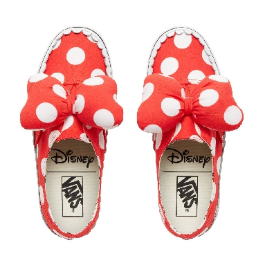 Vans Disney x Vans Authentic Gore Classic Womens - (Disney) MinnieS Bow/True White VN0A38ETUJ3 Shoes