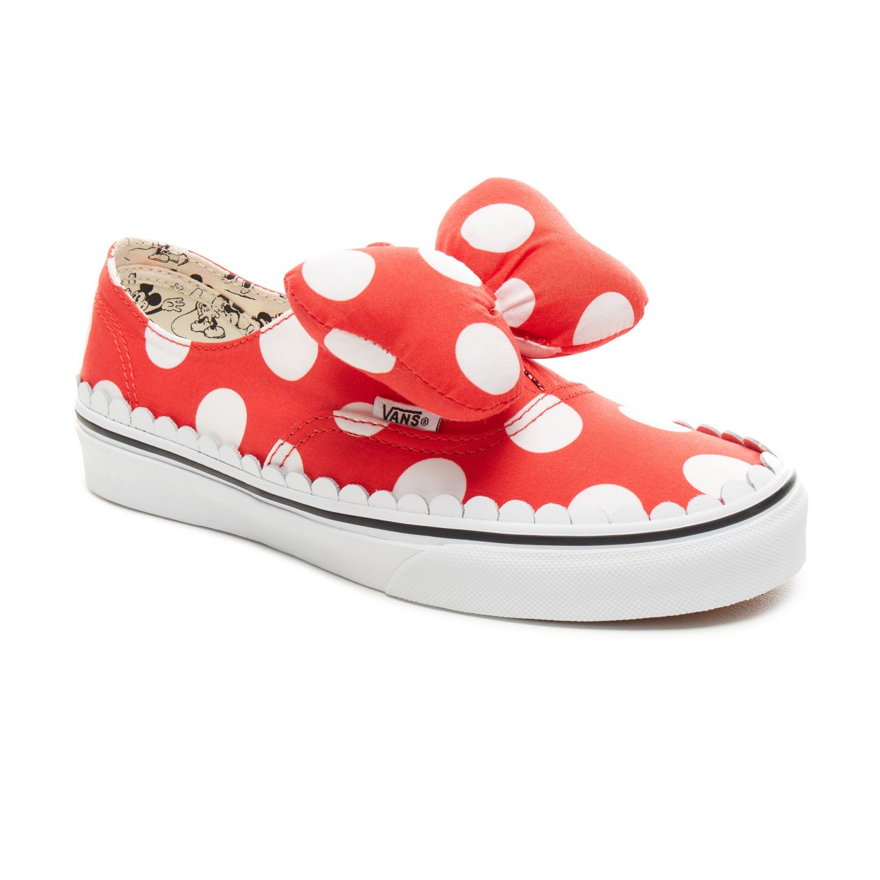 Vans Disney x Vans Authentic Gore Classic Womens - (Disney) MinnieS Bow/True White VN0A38ETUJ3 Shoes