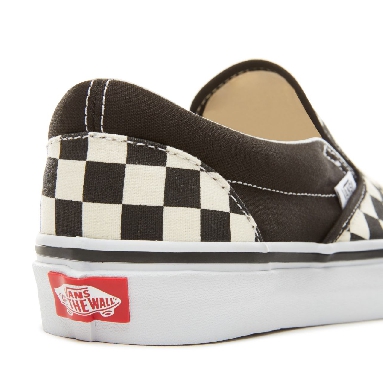 Vans Satin Patchwork Classic Slip-On Classic Womens - (Satin Patchwork) Checker/Rose VA38F7U7O Shoes