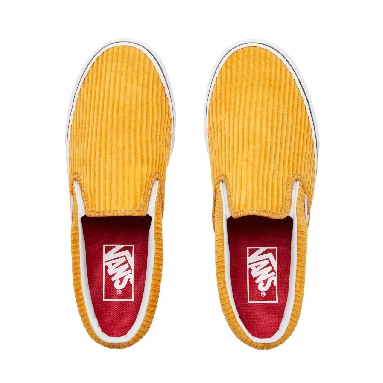 Vans Design Assembly Classic Slip-On Classic Womens - (Design Assembly) Sunflower/True White VA38F7U7D Shoes