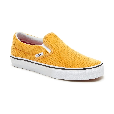 Vans Design Assembly Classic Slip-On Classic Womens - (Design Assembly) Sunflower/True White VA38F7U7D Shoes