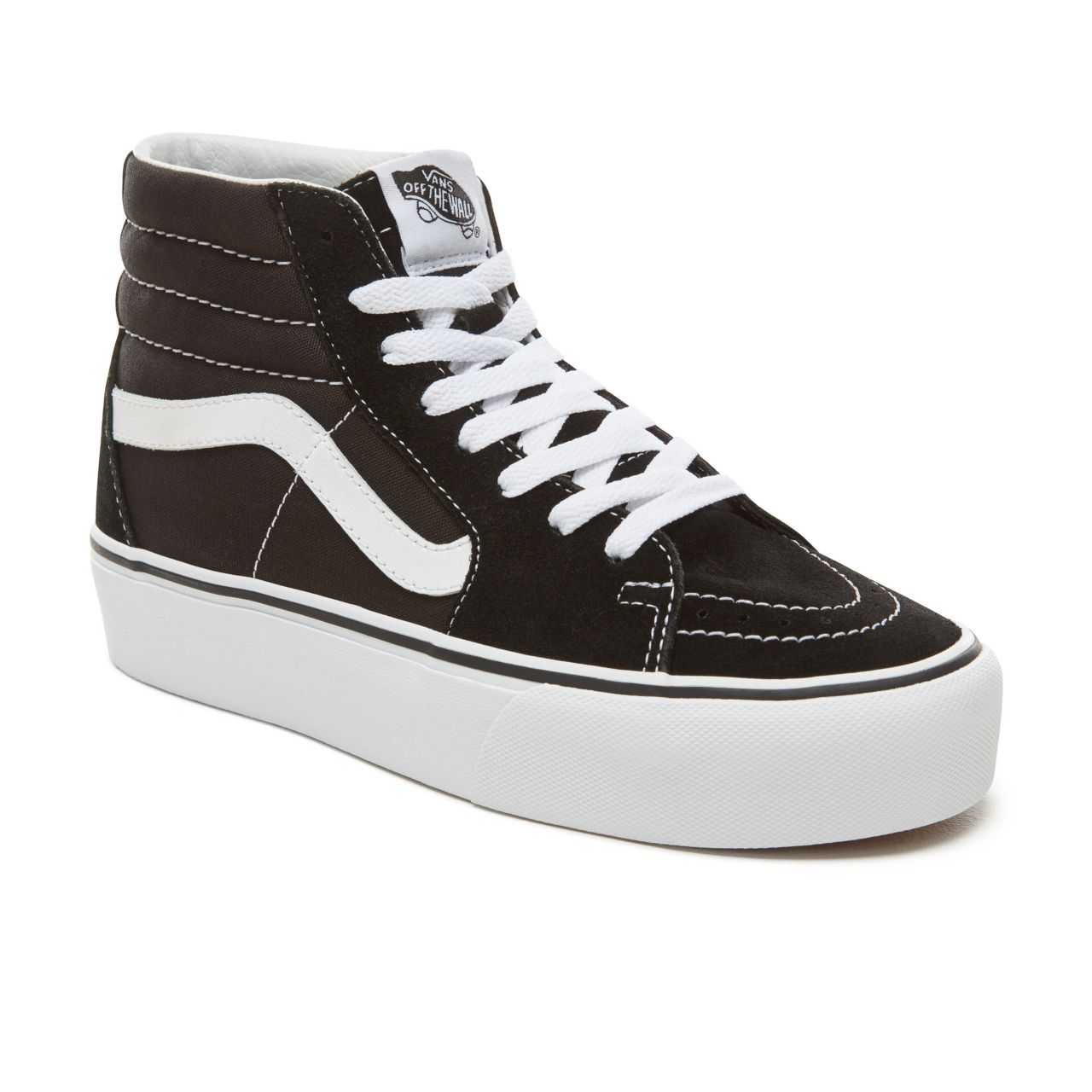 Vans Suede  Sk8-Hi Platform 2.0 Classic Womens - Black/True White VN0A3TKN6BT Shoes