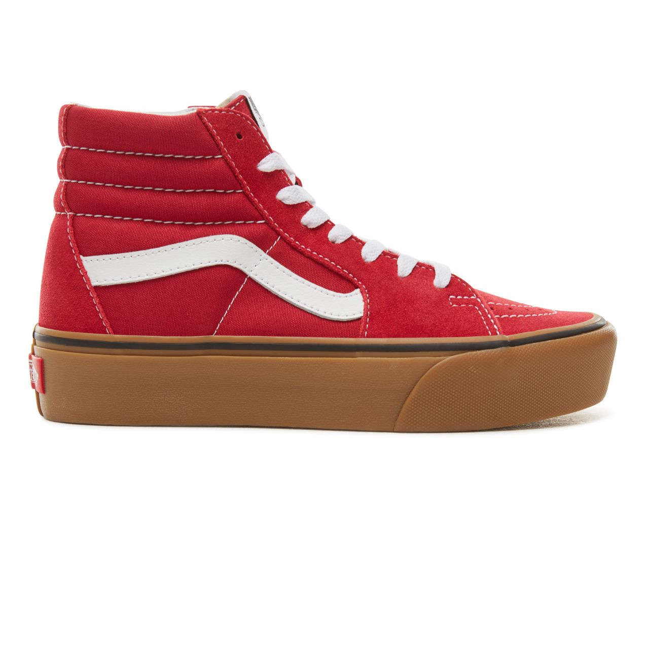 Vans Suede Gum Sk8-Hi Platform 2.0 Classic Womens - (Gum) Scooter/True White VA3TKNUCD Shoes