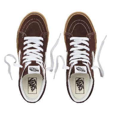 Vans Suede Gum Sk8-Hi Platform 2.0 Classic Womens - (Gum) Chocolate Torte/True White VA3TKNUCC Shoes