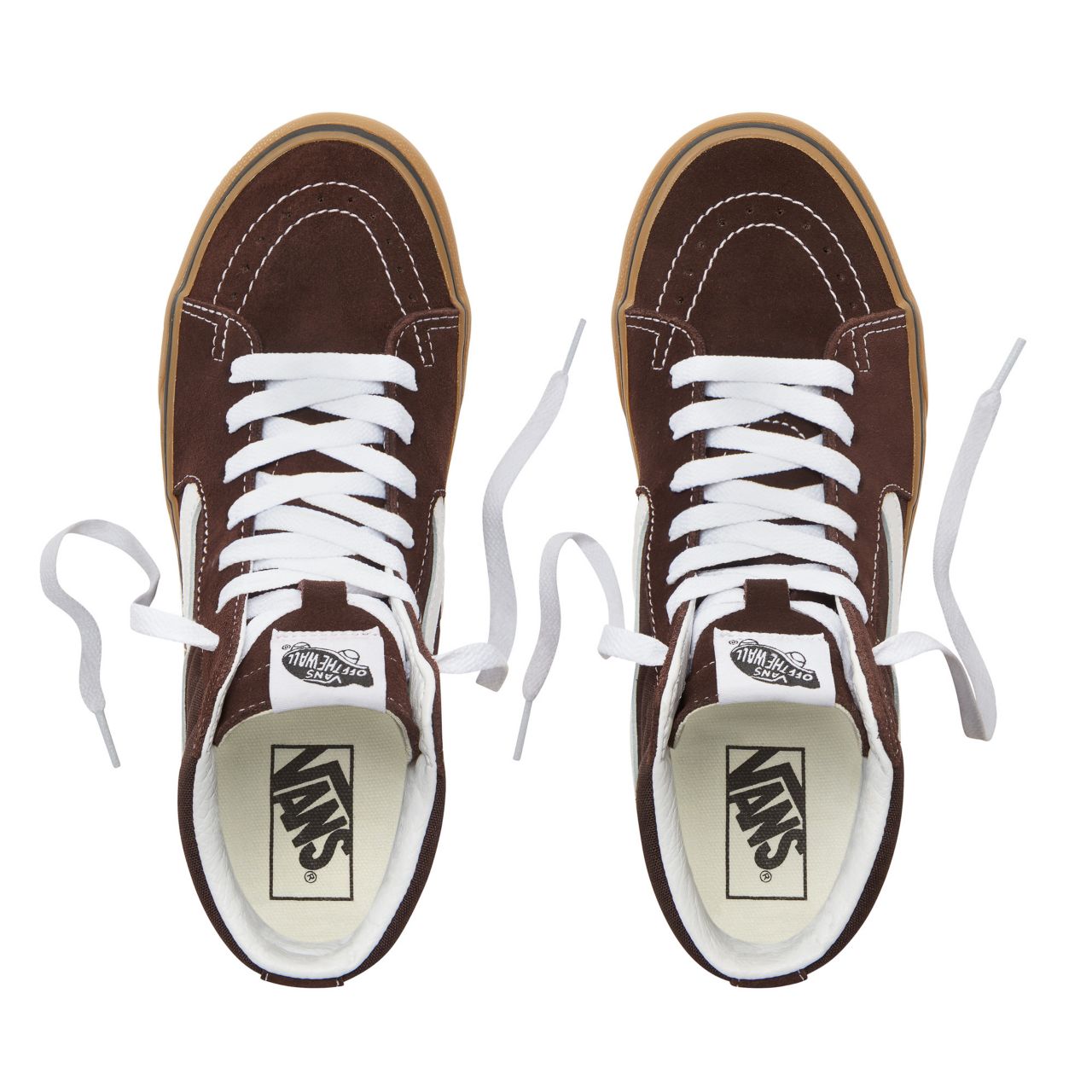 Vans Suede Gum Sk8-Hi Platform 2.0 Classic Womens - (Gum) Chocolate Torte/True White VA3TKNUCC Shoes