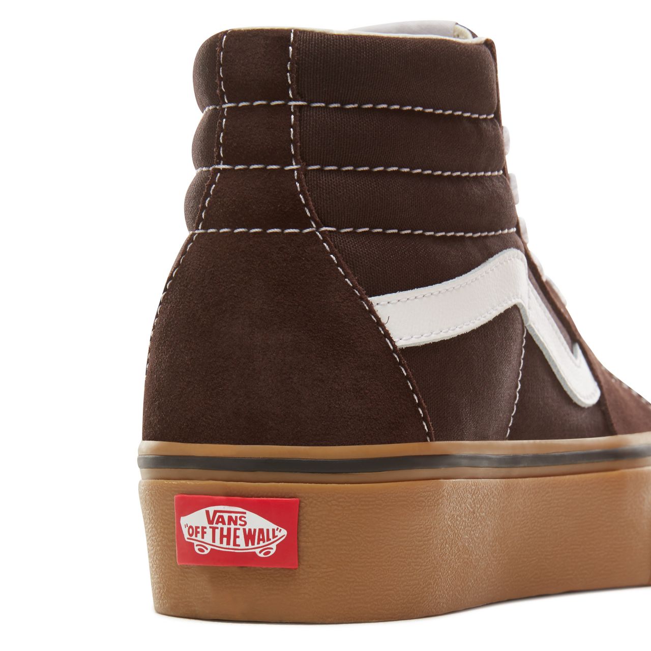 Vans Suede Gum Sk8-Hi Platform 2.0 Classic Womens - (Gum) Chocolate Torte/True White VA3TKNUCC Shoes