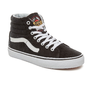 Vans Design Assembly Corduroy Sk8-Hi Classic Womens - (Design Assembly) Black/True White VA38GEU55 Shoes