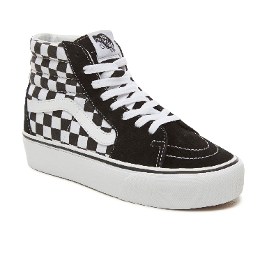 Vans Suede Checkerboard Sk8-Hi Platform 2.0 Classic Womens - Checkerboard/True White VA3TKNQXH Shoes